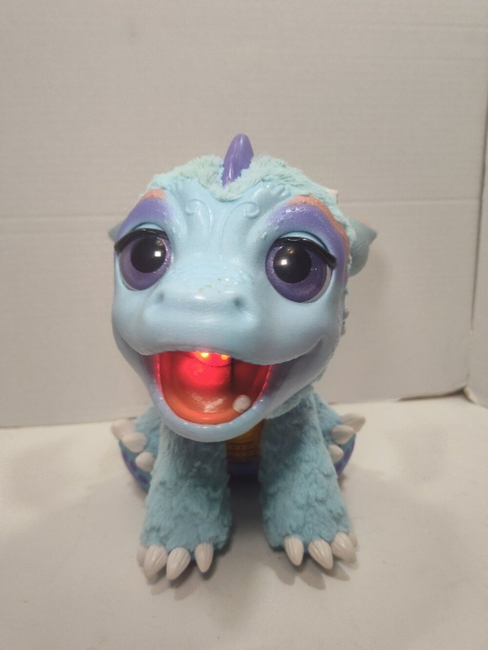 FurReal Friends Torch My Blazin' Dragon Interactive Blue Hasbro Tested Works